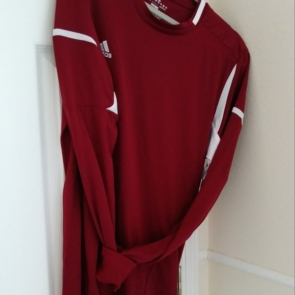 SOLD SOLD Adidas Burgundy Climalite Large Shirt - Picture 14 of 16